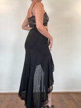 Load image into Gallery viewer, Vintage Y2K Catwalk Collection Lace Black Two Piece Set 