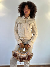 Load image into Gallery viewer, Vintage Y2K Karen Millen tan trouser and jacket suit