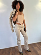 Load image into Gallery viewer, Vintage Y2K Karen Millen tan trouser and jacket suit