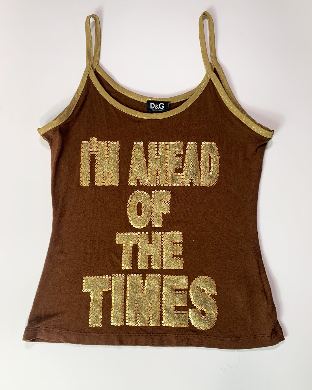Dolce & Gabbana 'I'm Ahead of The Times' Top – Phussy Couture
