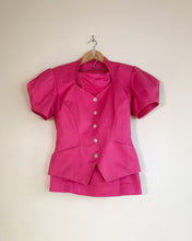 Load image into Gallery viewer, Thierry Mugler Pink Puff Sleeve Suit
