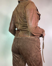 Load image into Gallery viewer, Vintage Y2K Brown Frill Cardigan

