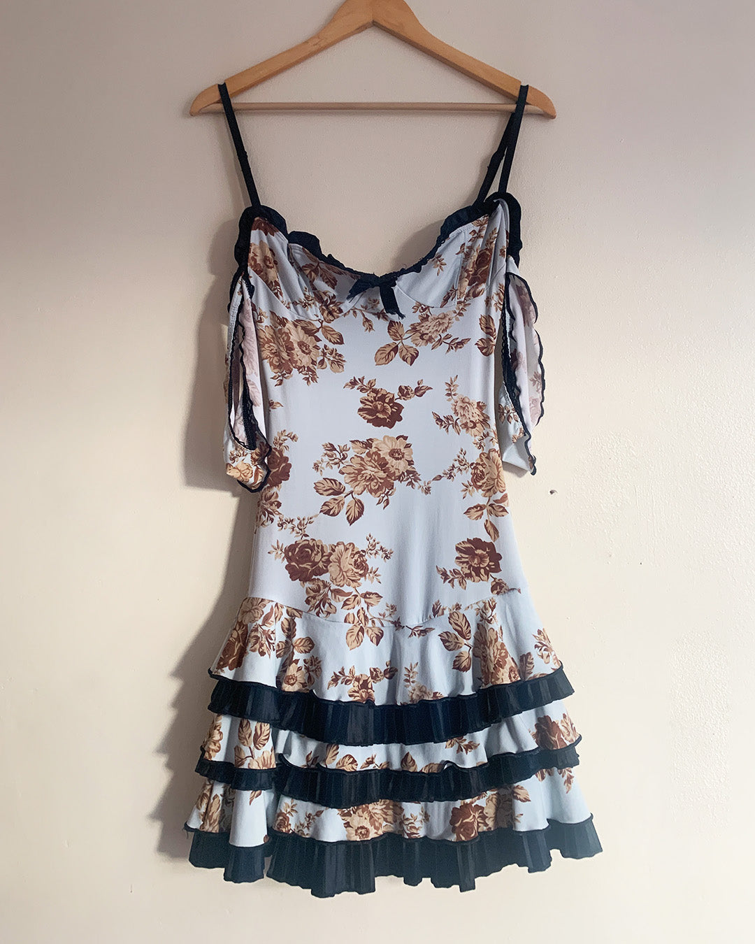 Wheels & Dollbaby Blue Floral Mini Dress