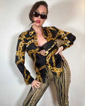 Load image into Gallery viewer, Moschino Boutique Silk Chain Shirt
