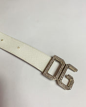 Load image into Gallery viewer, Dolce &amp; Gabanna White Mock Croc Belt
