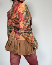 Load image into Gallery viewer, Vintage Y2K leather flower print Jacket

