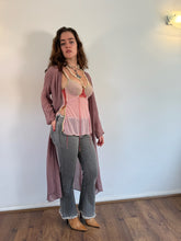 Load image into Gallery viewer, Vintage Y2K Crepe Silk Mauve Duster
