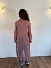 Load image into Gallery viewer, Vintage Y2K Crepe Silk Mauve Duster
