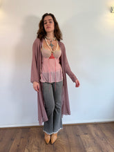 Load image into Gallery viewer, Vintage Y2K Crepe Silk Mauve Duster
