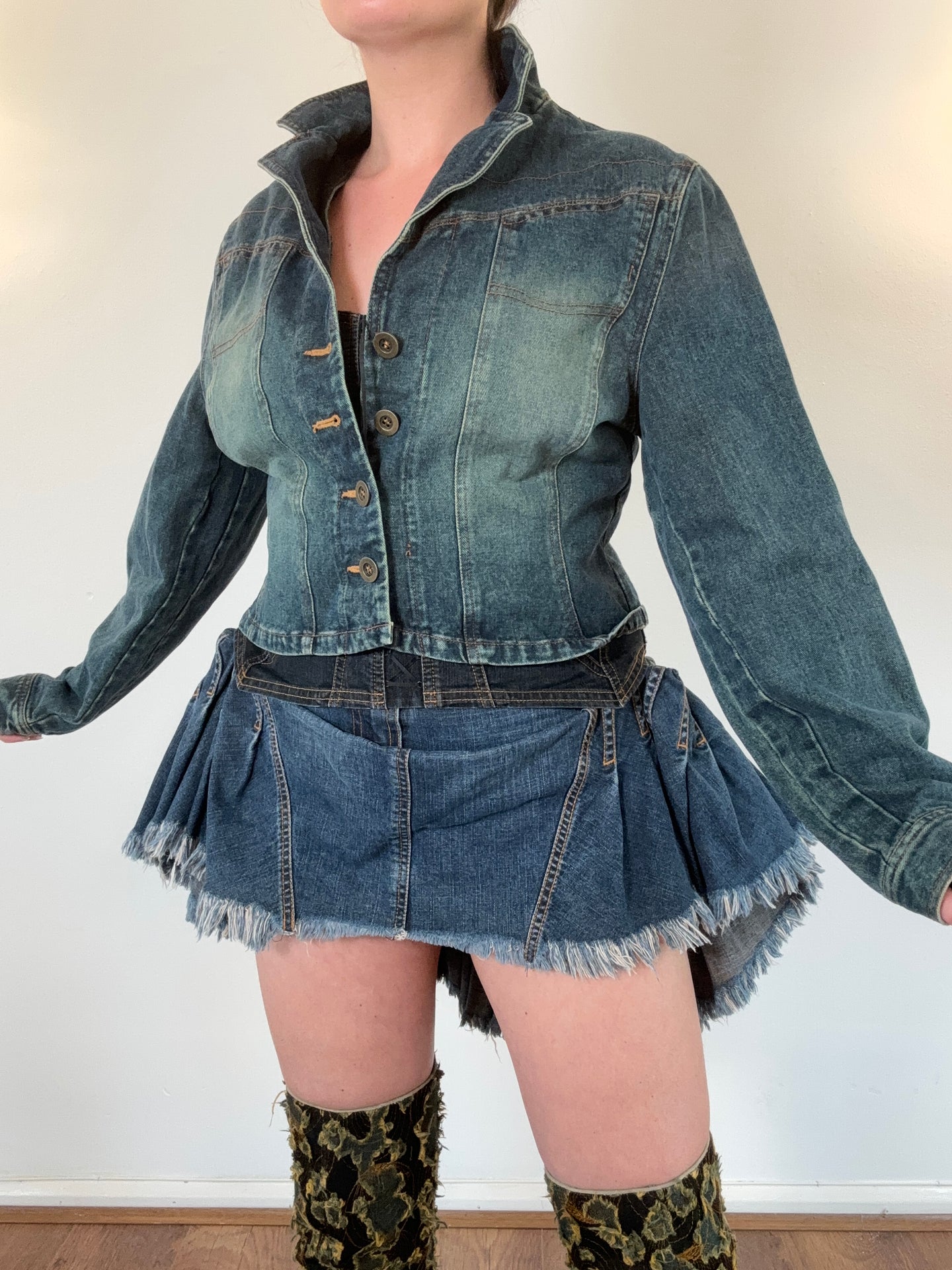 Vintage Y2K dark denim Jacket
