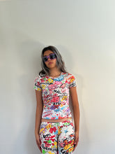 Load image into Gallery viewer, Vintage Y2K Miss Sixty Graffiti T-shirt Top
