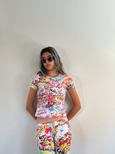 Load image into Gallery viewer, Vintage Y2K Miss Sixty Graffiti T-shirt Top
