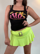Load image into Gallery viewer, Vintage Y2K Neon Mini Belt Skort Skirt
