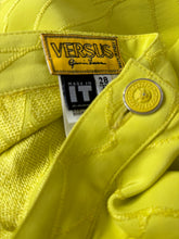 Load image into Gallery viewer, Vintage 90s Yellow Gianni Versace Versus Midi Skirt
