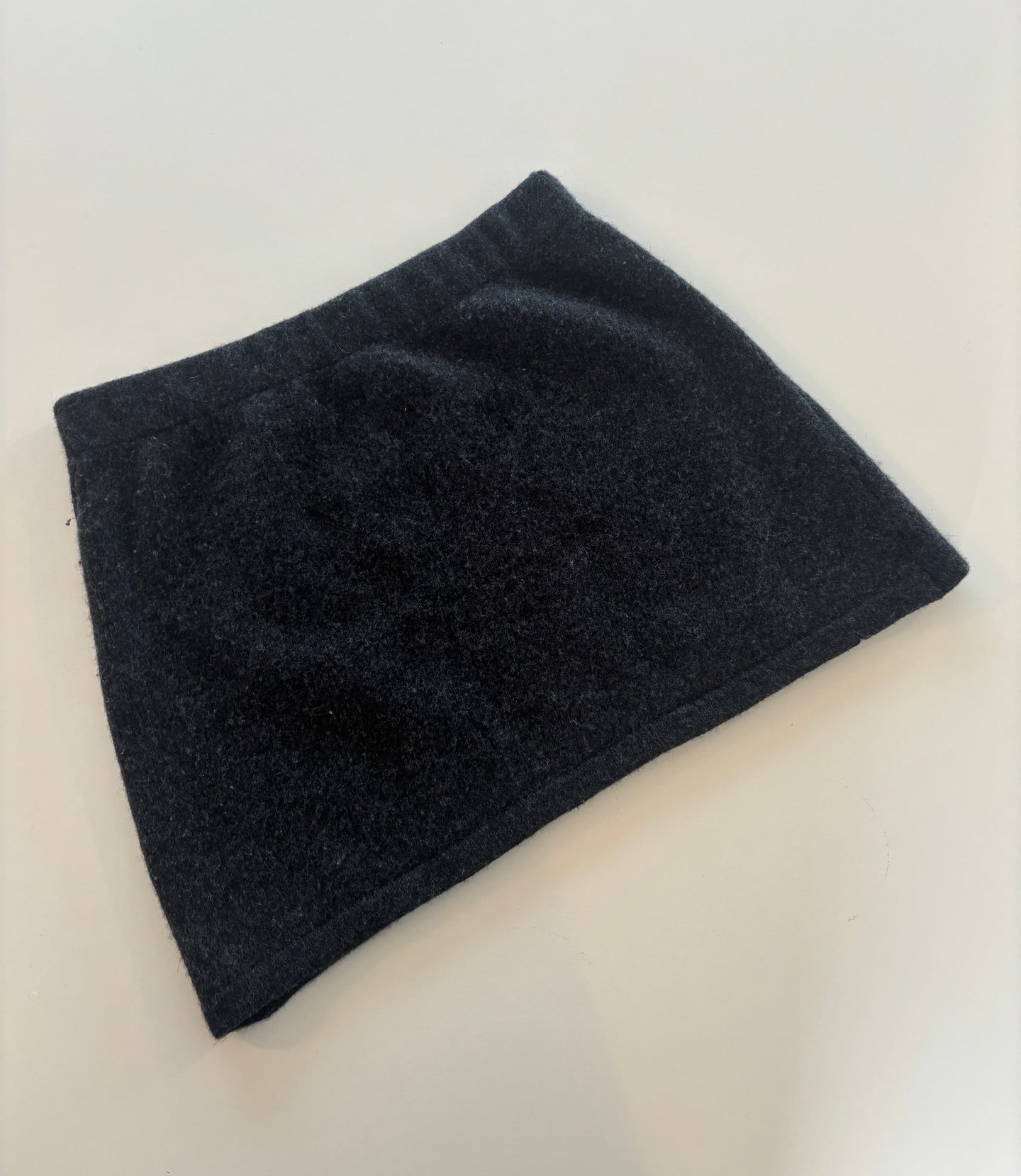 Vintage 90s Sisley Charcoal Wool Skirt