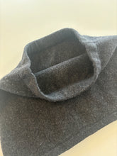 Load image into Gallery viewer, Vintage 90s Sisley Charcoal Wool Skirt
