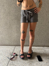 Load image into Gallery viewer, Vintage Y2K grey tie river island micro shorts
