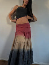 Load image into Gallery viewer, Vintage Y2K Tiered Dip Dye Maxi Skirt
