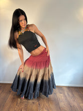Load image into Gallery viewer, Vintage Y2K Tiered Dip Dye Maxi Skirt
