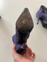 Load image into Gallery viewer, Vintage Y2K Pony Skin Purple Boots
