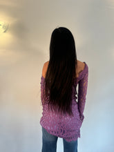 Load image into Gallery viewer, Vintage Y2K Versace Purple Lace Dress
