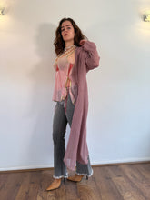 Load image into Gallery viewer, Vintage Y2K Crepe Silk Mauve Duster
