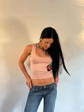 Load image into Gallery viewer, Vintage Y2K Fake London Genius Rose knit Britcore Top
