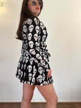 Load image into Gallery viewer, Vintage Y2K Wheels &amp; Dollbaby Skull Print Dress
