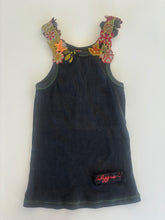 Load image into Gallery viewer, Vintage Y2K Black Fairycore Festival Vest Top
