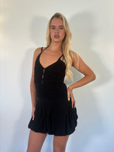 Load image into Gallery viewer, Vintage Y2K Pinko Black Puff Ball Dress
