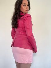 Load image into Gallery viewer, Vintage Y2K Karen Millen Hot Pink Leather Jacket
