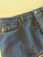 Load image into Gallery viewer, Vintage Y2K Moschino Denim Embroidery Anglaise Frill Skirt
