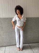 Load image into Gallery viewer, Vintage Y2K Juicy Couture White Crop sleeve Tracksuit
