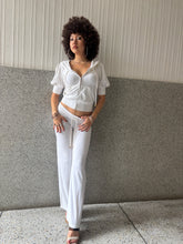 Load image into Gallery viewer, Vintage Y2K Juicy Couture White Crop sleeve Tracksuit
