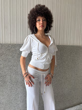 Load image into Gallery viewer, Vintage Y2K Juicy Couture White Crop sleeve Tracksuit
