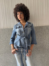 Load image into Gallery viewer, Vintage Y2K Fornarina Denim 3/4 Sleeve Jacket
