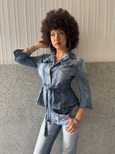 Load image into Gallery viewer, Vintage Y2K Fornarina Denim 3/4 Sleeve Jacket
