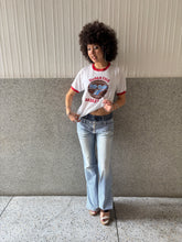 Load image into Gallery viewer, Vintage Y2K Double Layered Jean Pin Stripe Split Flare Jeans

