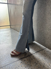 Load image into Gallery viewer, Vintage Y2K Double Layered Jean Pin Stripe Split Flare Jeans
