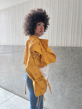 Load image into Gallery viewer, Yellow Croc Crop Jacket
