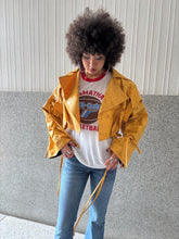 Load image into Gallery viewer, Yellow Croc Crop Jacket
