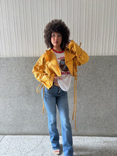 Load image into Gallery viewer, Yellow Croc Crop Jacket
