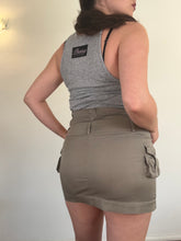 Load image into Gallery viewer, Vintage Y2K Khaki Cargo Mini Skirt
