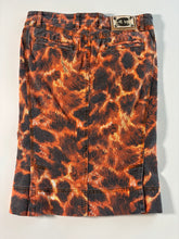 Load image into Gallery viewer, Vintage Y2K Roberto Cavalli BNWT Leopard Print Denim Midi Skirt
