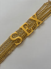 Load image into Gallery viewer, S£X Gold Choker Necklace
