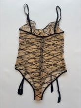 Load image into Gallery viewer, Agent Provocateur Pink Mesh Barb Wire Body Suit
