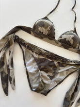 Load image into Gallery viewer, Vintage Y2K Camo Chain Stud Bikini
