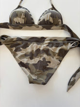 Load image into Gallery viewer, Vintage Y2K Camo Chain Stud Bikini
