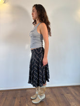 Load image into Gallery viewer, Vintage Y2K Tartan Navy Button Up Skirt
