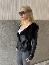 Load image into Gallery viewer, Vintage 2010s River Island Leather Black Jacket
